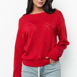 NWT: Baltic Born Heartfelt Sweater Top | Red Size M